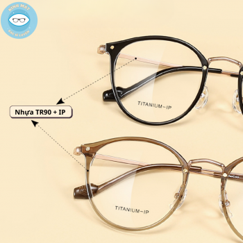 Gọng nhựa càng kính titanium mã 8080